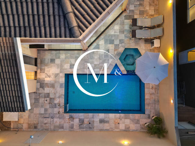 Área de lazer c Piscina e área gourmet